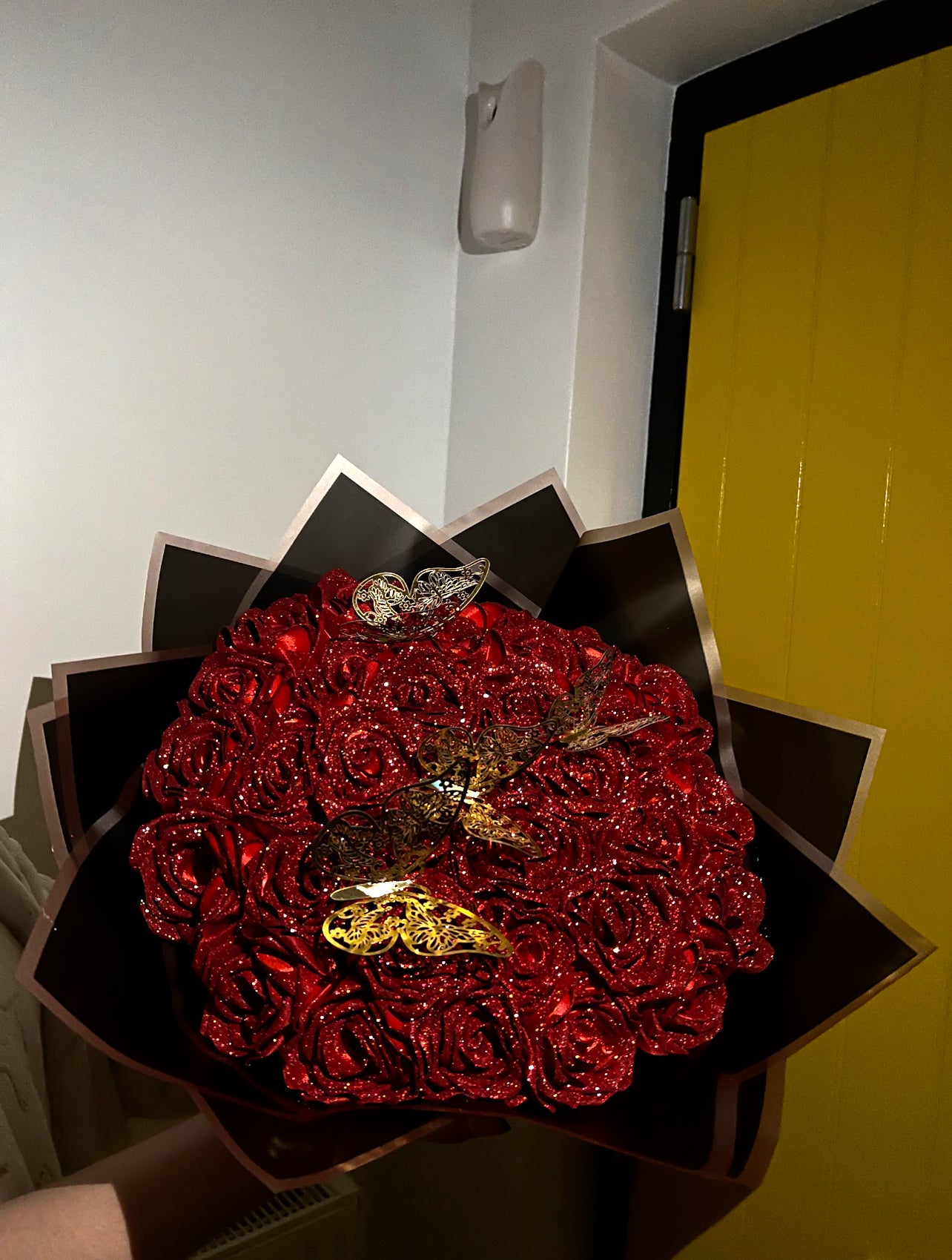 Glitter Ramo Buchon, Eternal Rose Bouquet, Ever Lasting Roses, Romantic Bouquet, Princess Bouquet, Birthday Gift, Anniversary Flowers