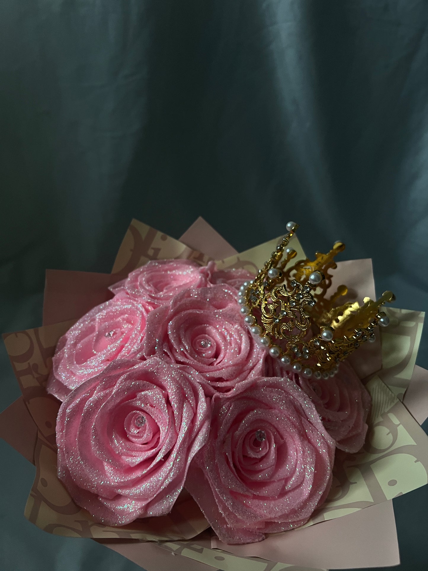 Glitter Pink Roses, Eternal Rose Bouquet, Ever Lasting Roses, Romantic Bouquet, Princess Bouquet, Birthday Gift, Anniversary Flowers