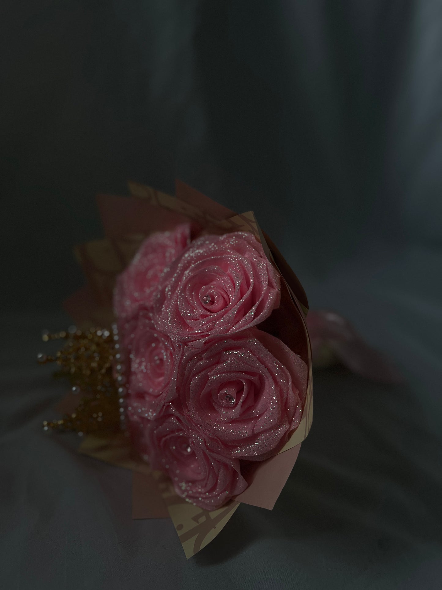 Glitter Pink Roses, Eternal Rose Bouquet, Ever Lasting Roses, Romantic Bouquet, Princess Bouquet, Birthday Gift, Anniversary Flowers