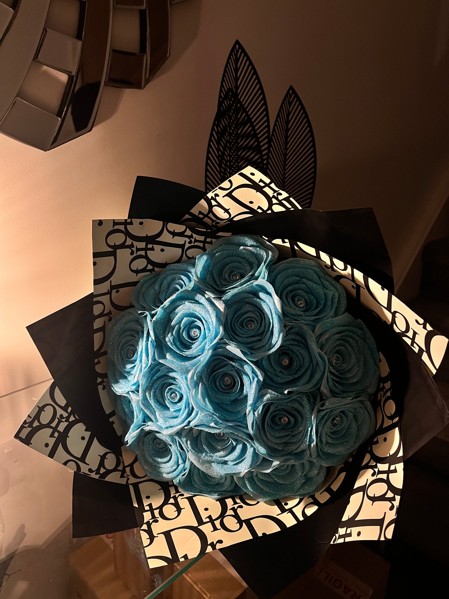 Ocean Bliss Eternal Rose Bouquet