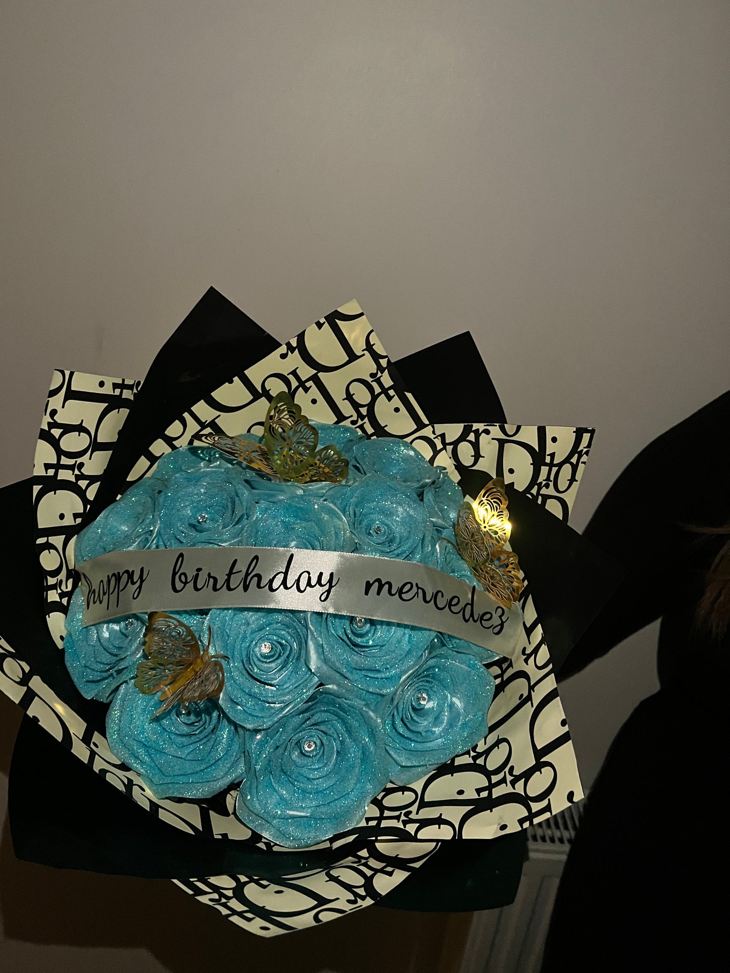Ocean Bliss Eternal Rose Bouquet