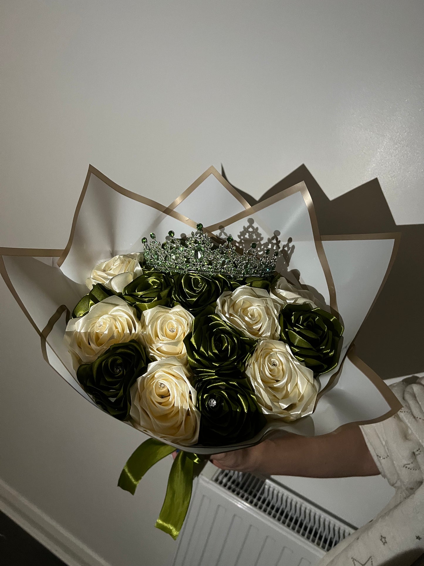 Enchanted Emerald Eternal Rose Bouquet | Princess & the Frog Theme | Handmade Luxury Flowers | Everlasting Gift for All Occasions