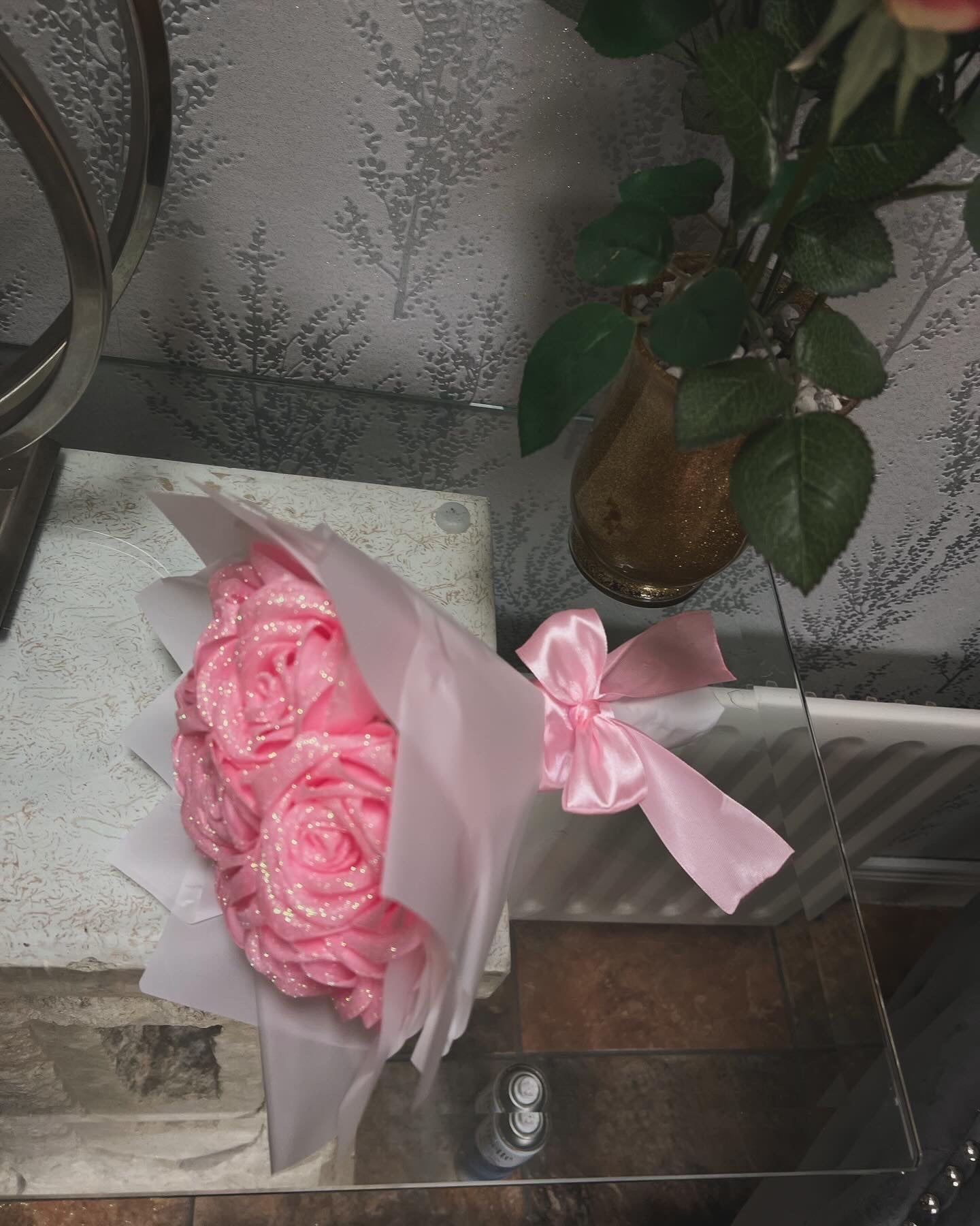 Glitter Pink Roses, Eternal Rose Bouquet, Ever Lasting Roses, Romantic Bouquet, Princess Bouquet, Birthday Gift, Anniversary Flowers