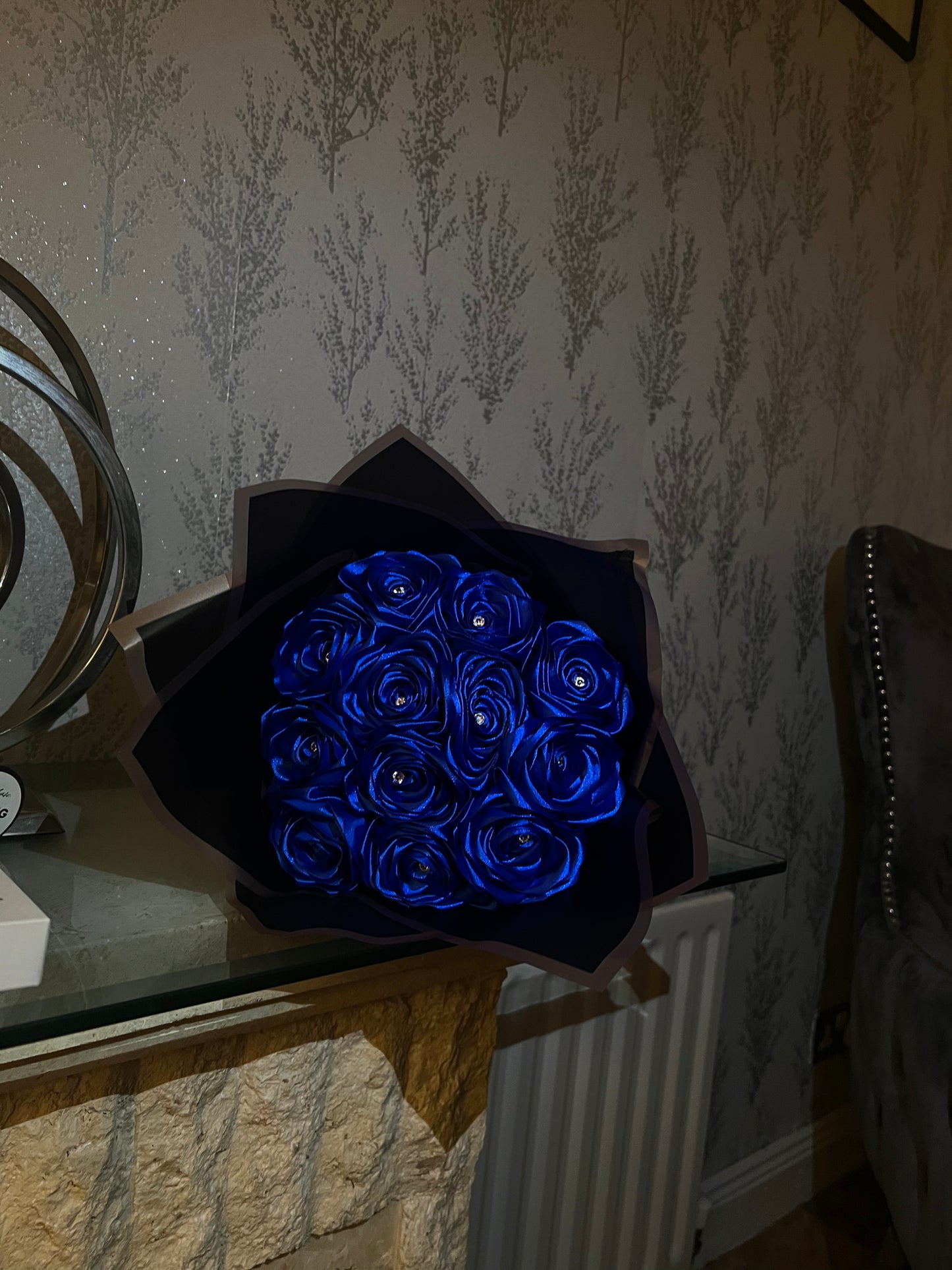 💙Midnight Sapphire Eternal Rose Bouquet💙