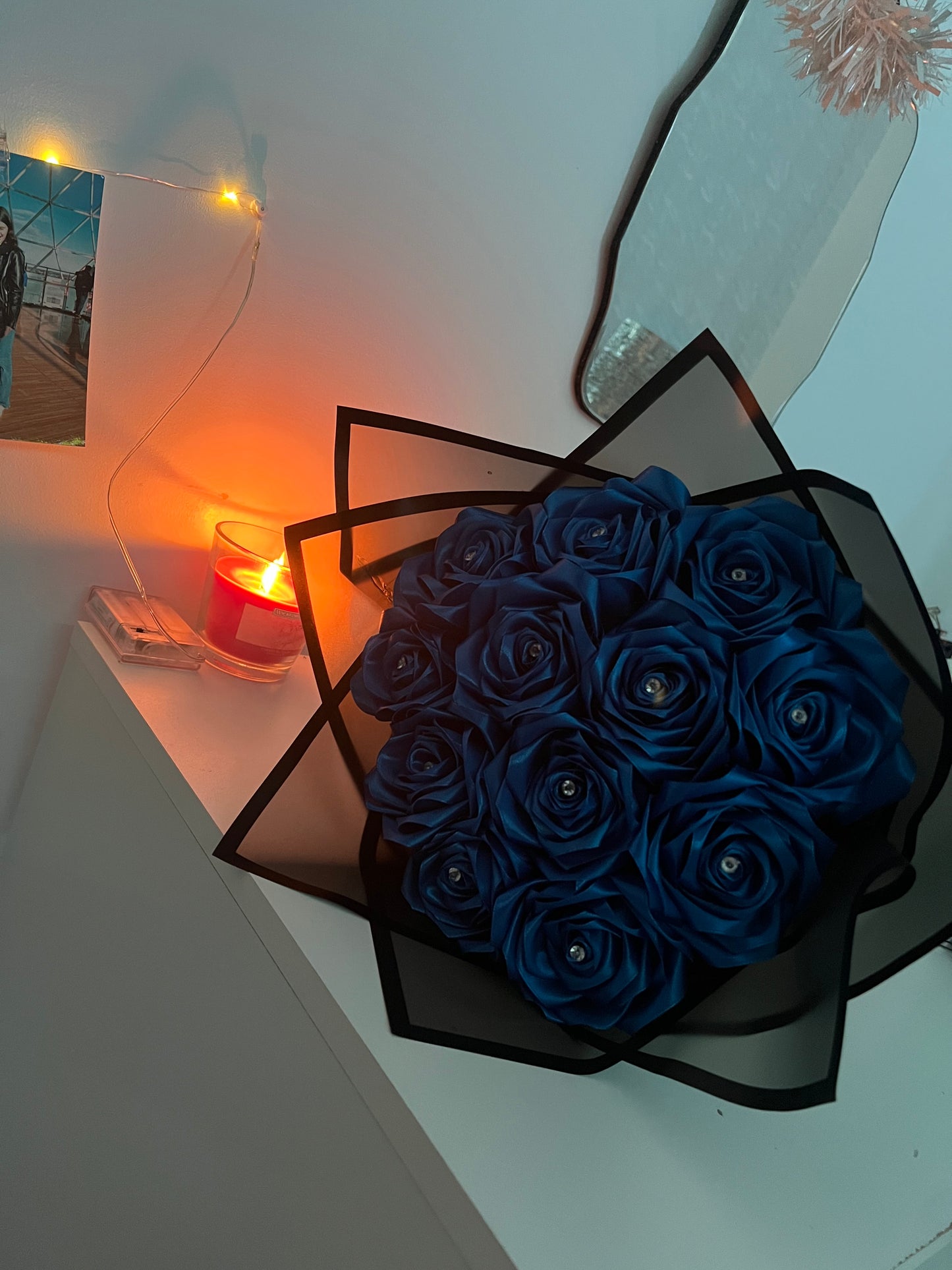💙Midnight Sapphire Eternal Rose Bouquet💙