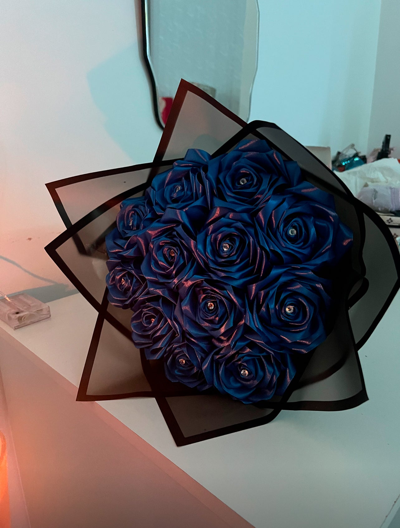 💙Midnight Sapphire Eternal Rose Bouquet💙